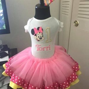 Minnie Mouse Ribbon Trimmed